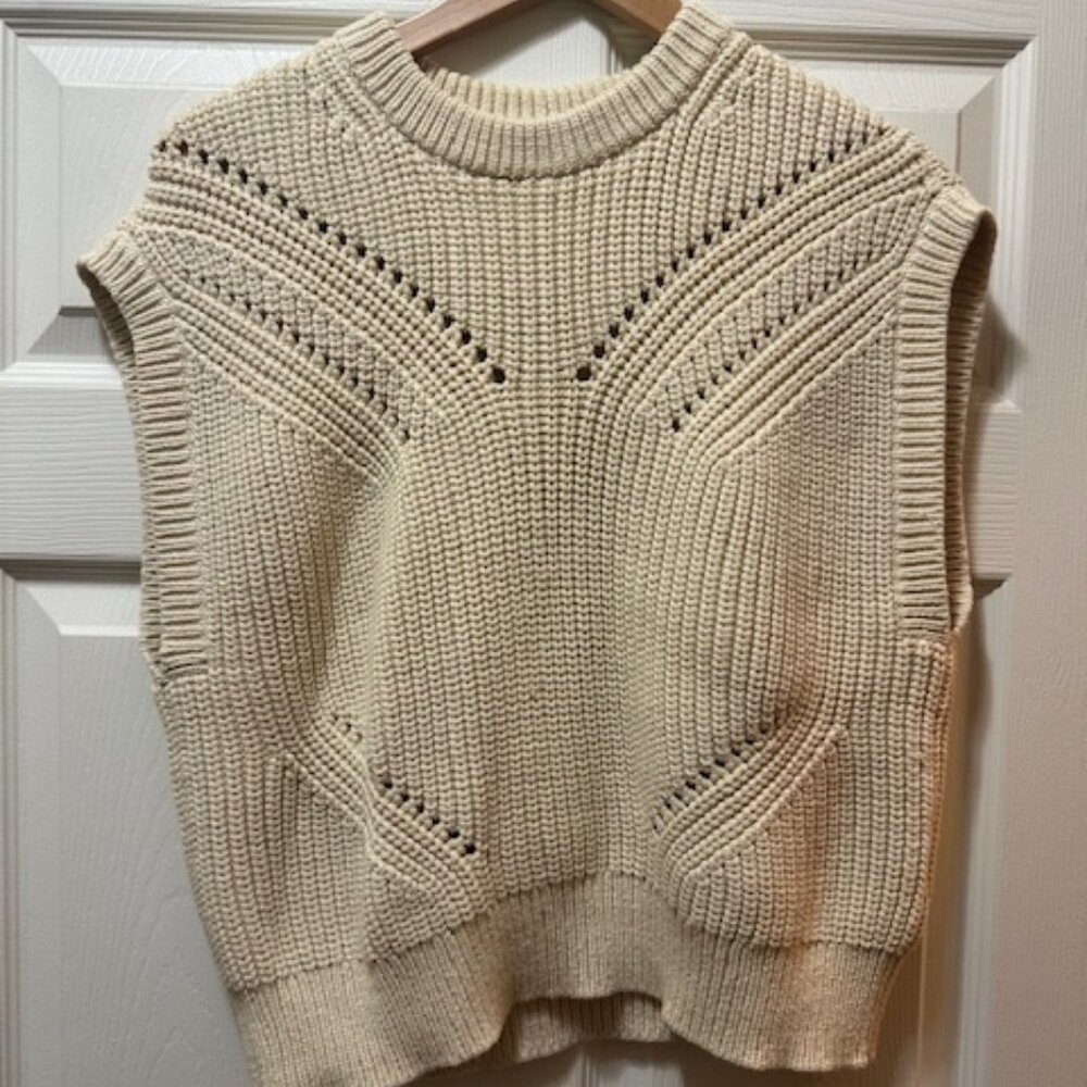 Madewell Cream Sweater Vest